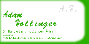 adam hollinger business card